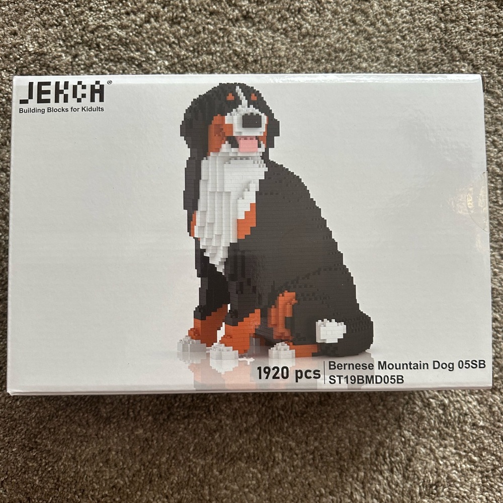 Lego bricks dog. Bernese Mountain Dog
Bought 2 kits